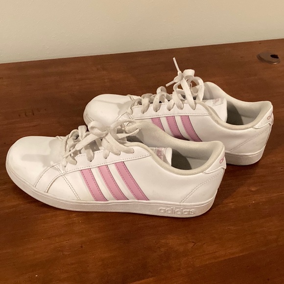 adidas Other - Adidas shoes white with pink strips